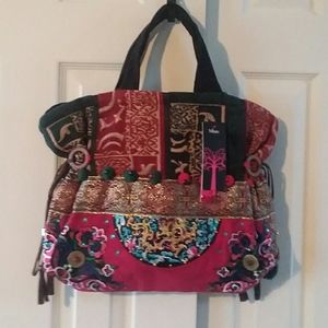 Miya Embroidered Bag With Beads & Sequins